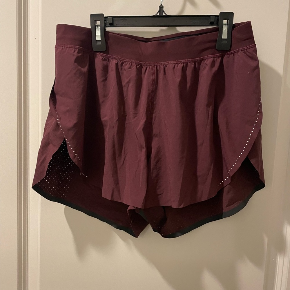 Lululemon perforated running shorts